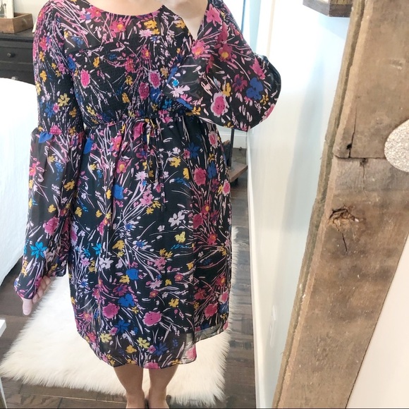 MOTHERHOOD Maternity small new w/tags floral dress - Picture 5 of 9